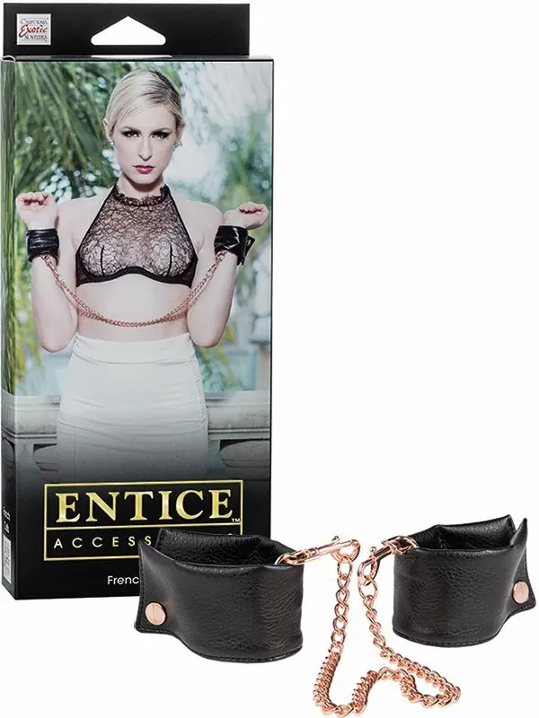 Наручники мягкие Entice French Cuffs с цепью