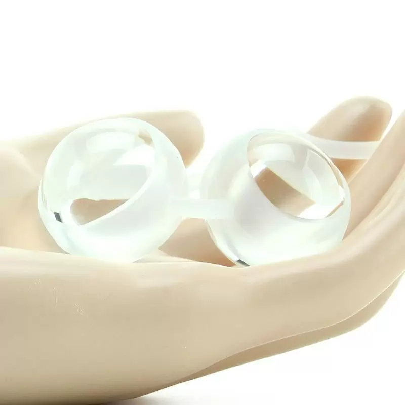 Вагинальные шарики Ben Wa Kegels стеклянные на силиконовой сцепке