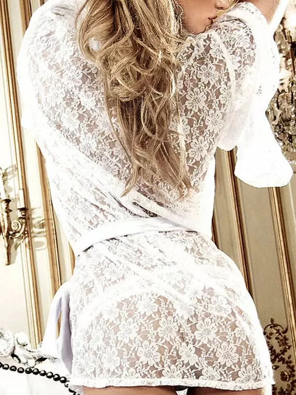 Кружевное кимоно Baci Back in Heaven – белый