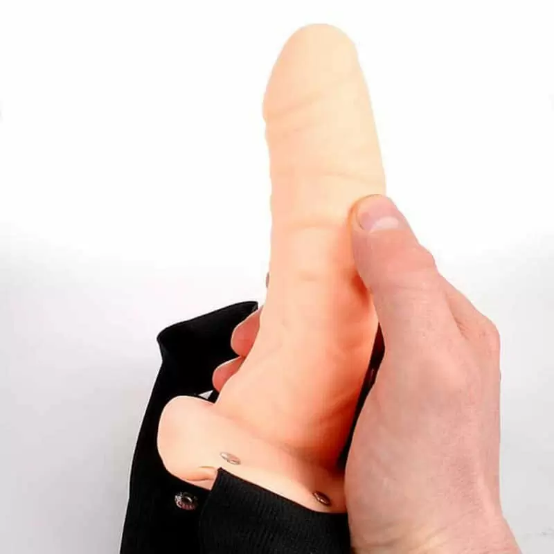 Фаллопротез ROBOTIC мужской с вибрацией, телесный