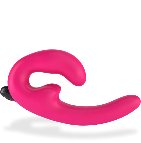 Анатомический страпон Fun Factory Sharevibe, безремневой, со съемной вибропулей, 22 см, розовый