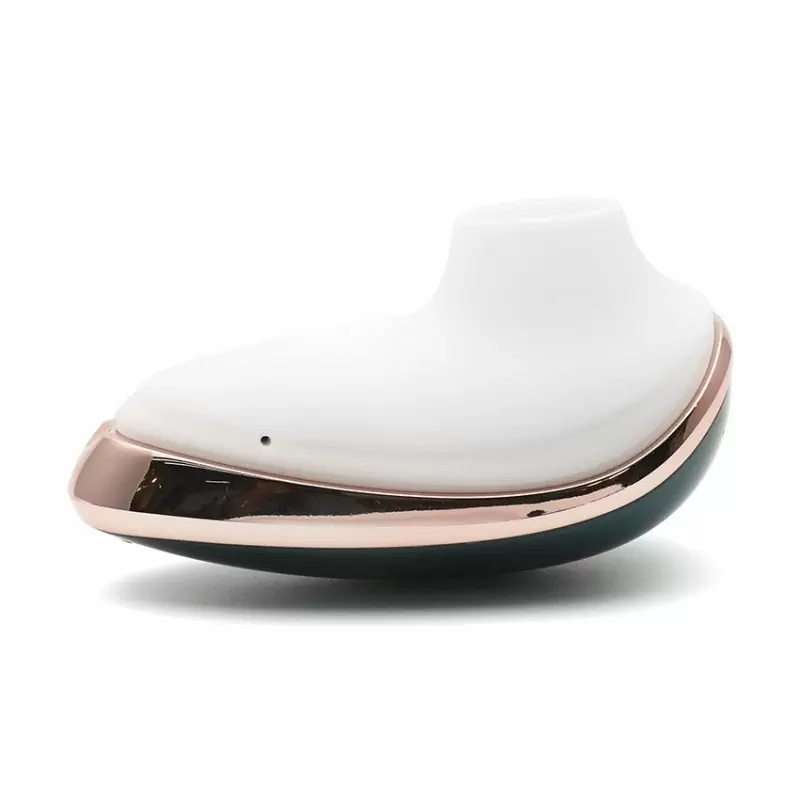 Зеленый стимулятор клитора K-King: 10.5 см, 3 режима всасывания, силикон