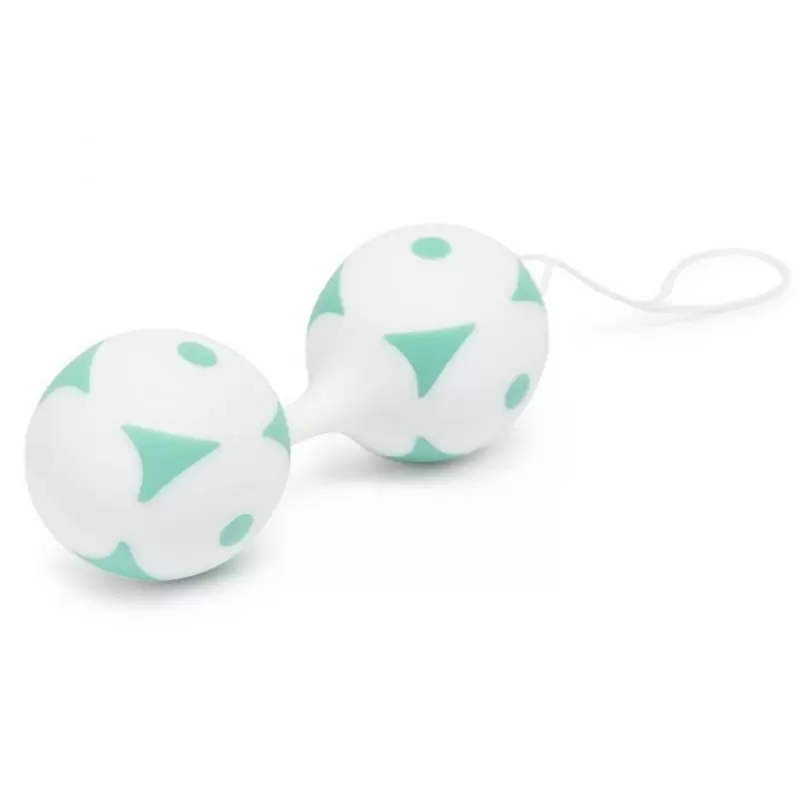 Вагинальные шарики Get a Grip - белый с мятным