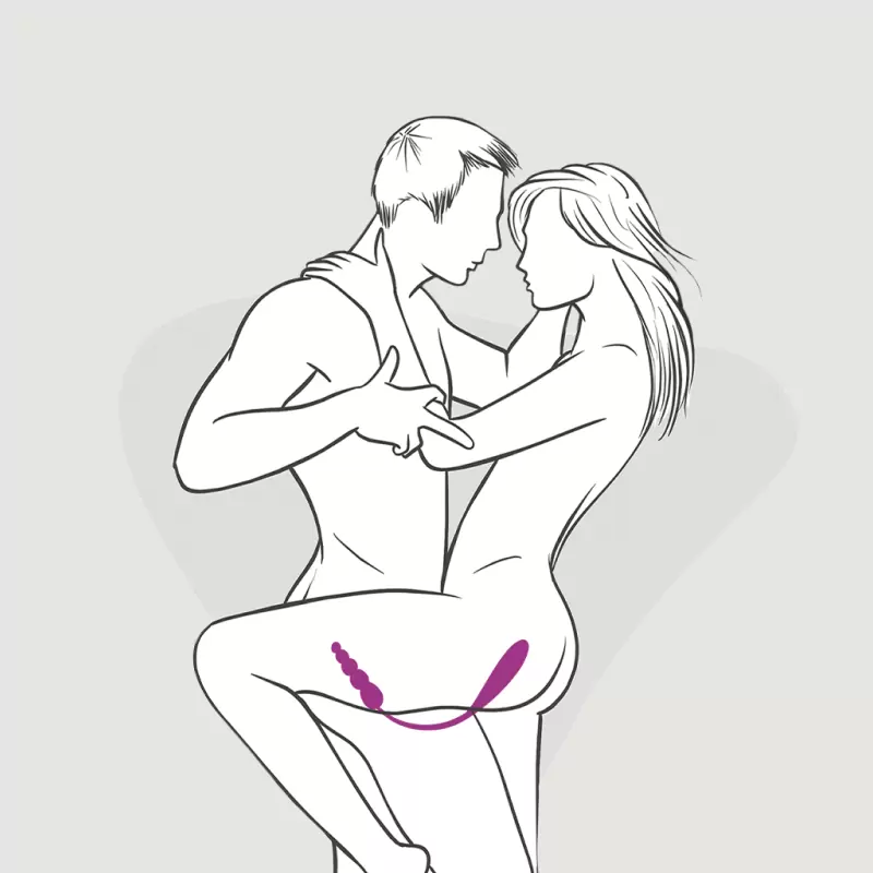 Двусторонний вибратор для пар Adrien Lastic. 10 режимов вибрации, пульт ДУ