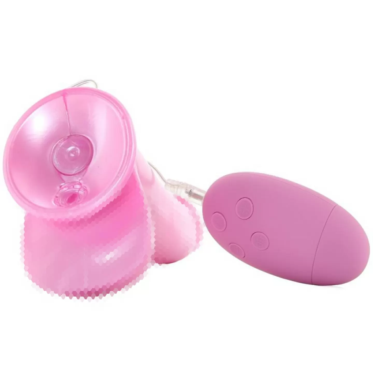 Вибратор Lollies Sugardaddy с присоской и выносным пультом - розовый