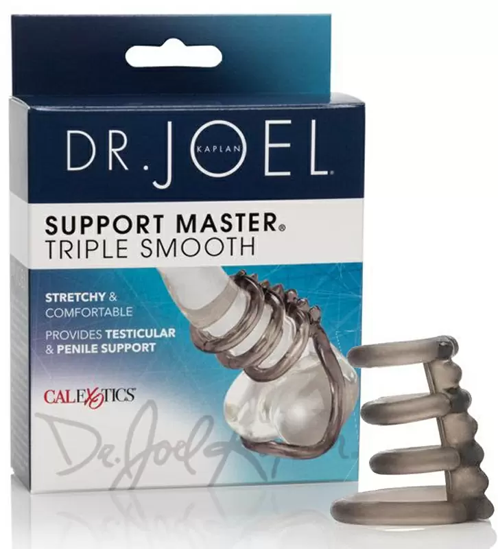 Насадка на пенис и мошонку Support Master Triple Smooth – серый