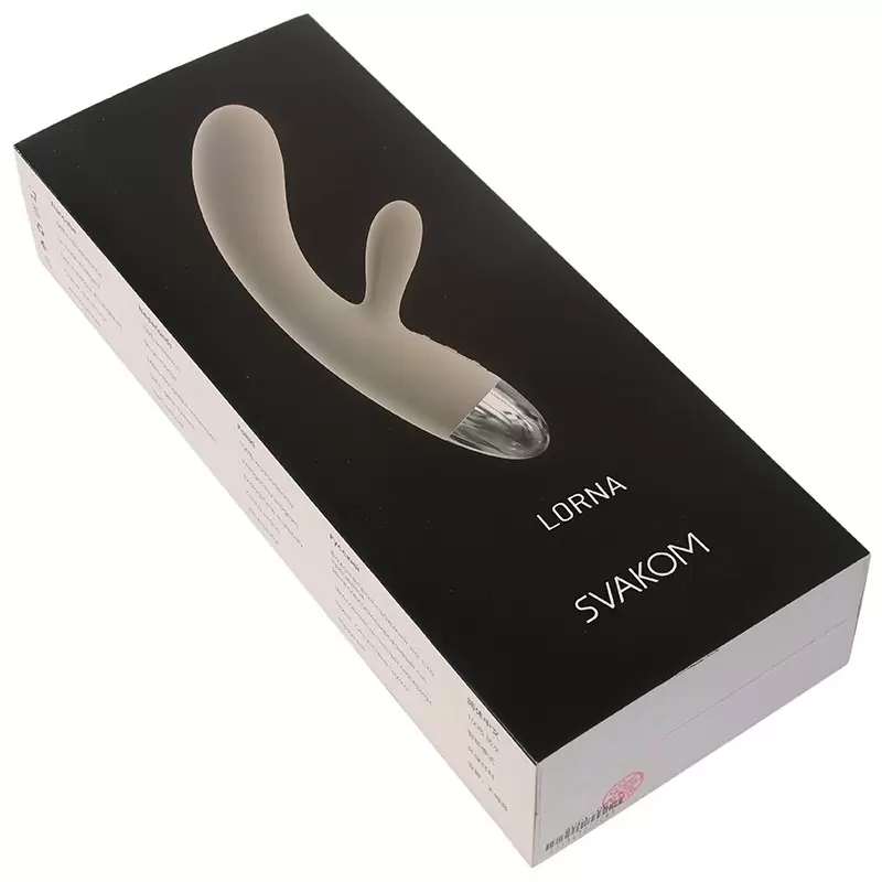 Вибратор Lorna работает от прикосновений, интеллектуальный – бежевый