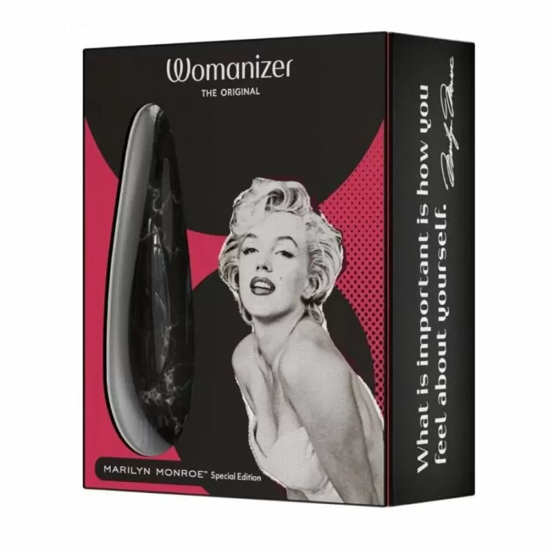 Бесконтактный клиторальный стимулятор Marilyn Monroe Black Marble