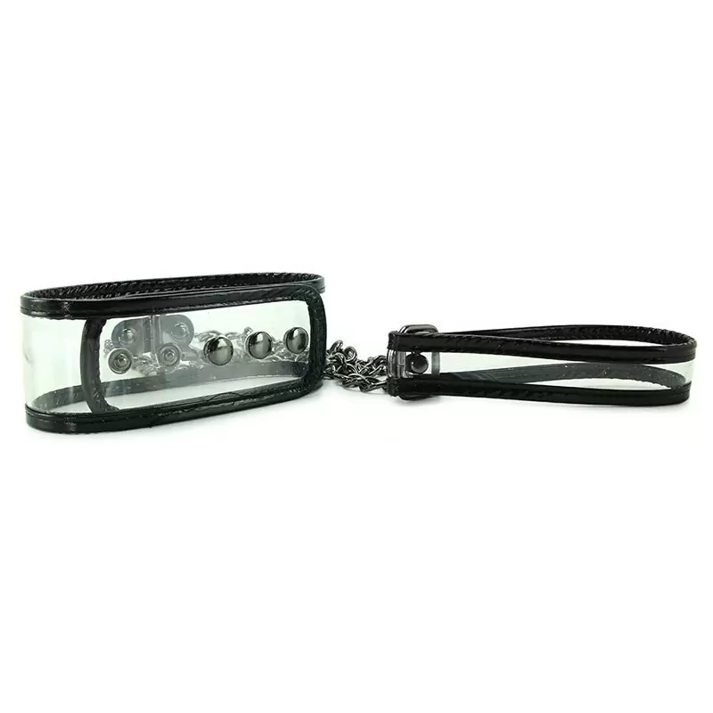 Ошейник Bare Bondage Collar & Leash с металлической цепочкой-поводком	