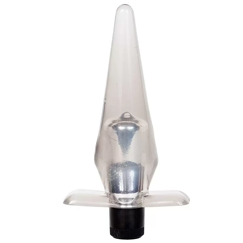 Анальная пробка Slimline Butt Plug с вибрацией – серый