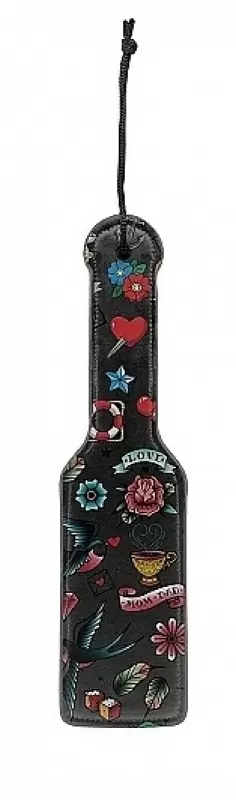 Шлепалка Printed Paddle Old School Tattoo Style