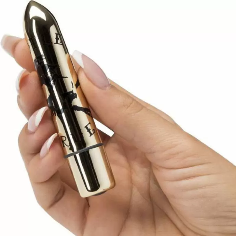 Вибропуля Motley Crue Classic Scull - золотой