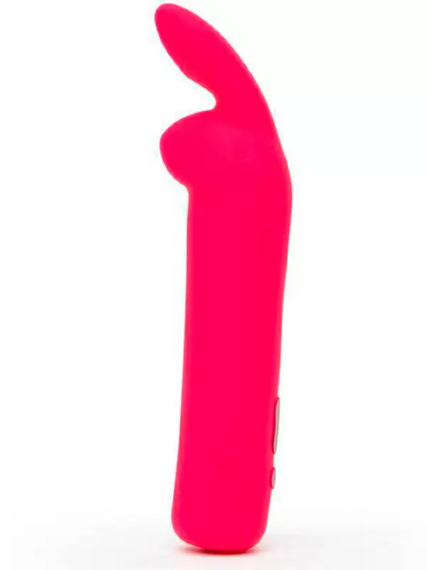 Яркая вибропуля Happy Rabbit, 11,3 см, силикон, розовая