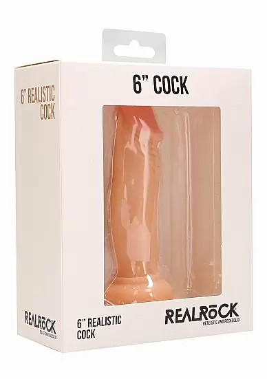 Фалоимитатор из резины Realistic Cock - 6 Inch - Flesh