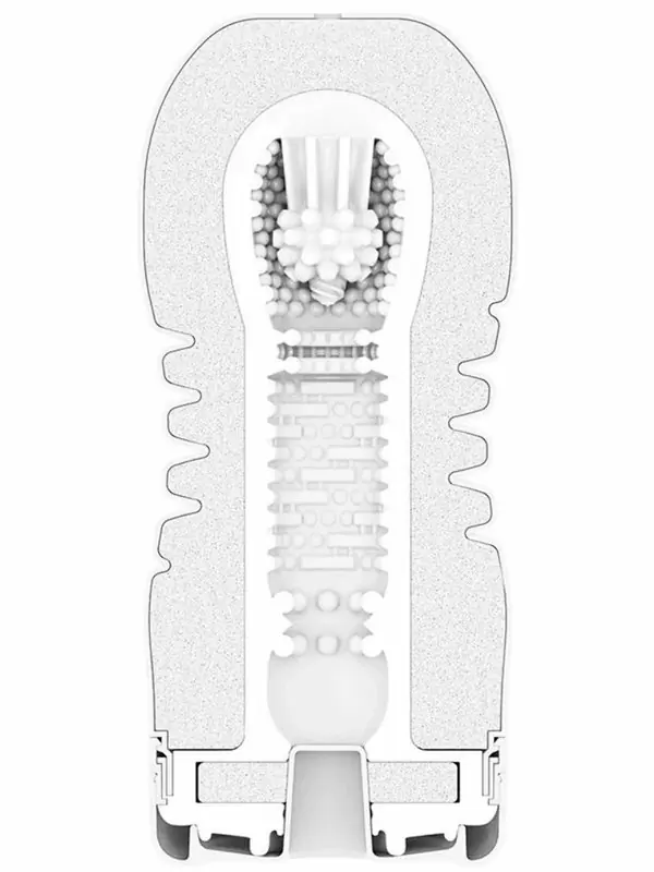 Нереалистичный мастурбатор Tenga Rolling Head Cup, 15,5 см, ТПЭ, белый