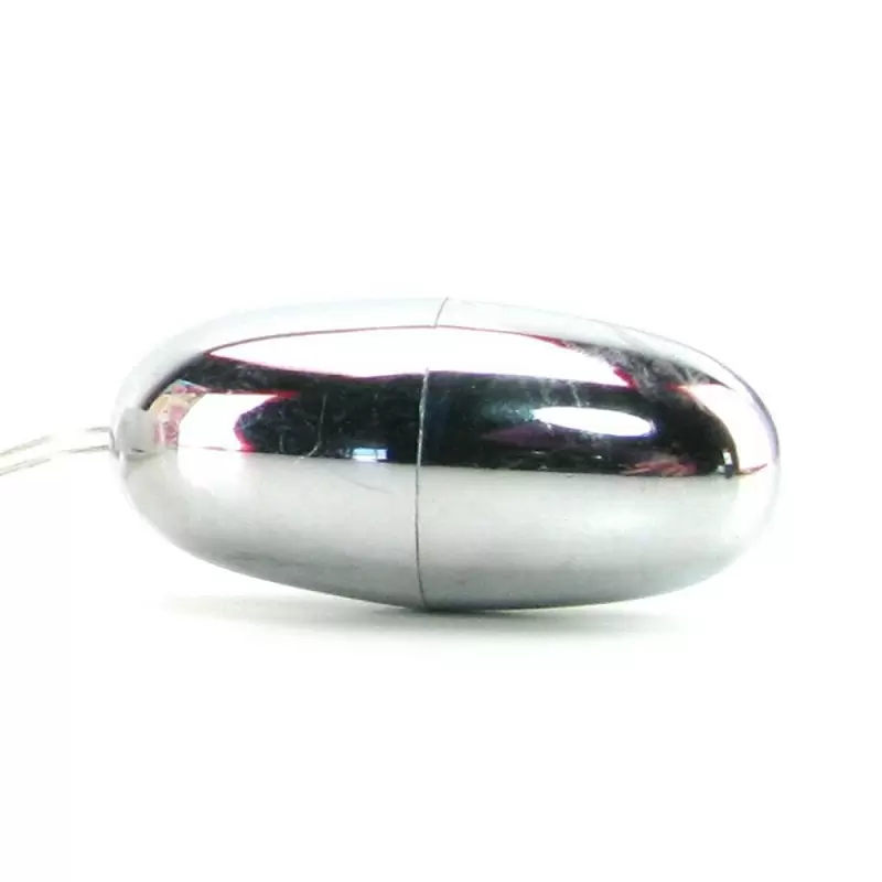 Вибропуля Teardrop Bullet с проводным пультом управления – серебристый