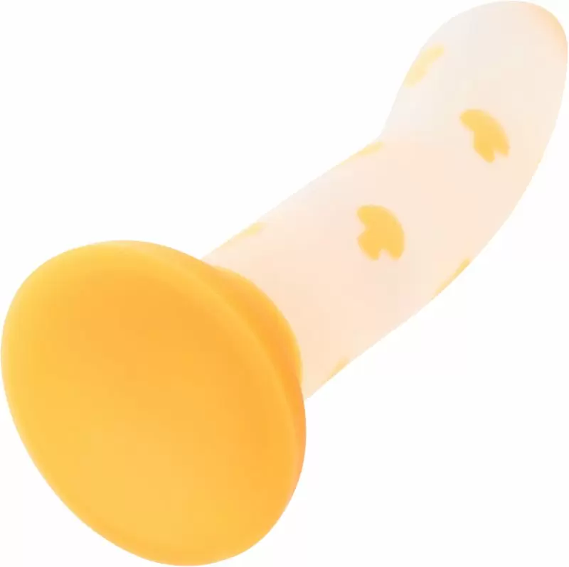 Светящийся фаллоимитатор California Exotic Novelties Glow Stick Mushroom, 15,2 см, силикон, белый с желтым