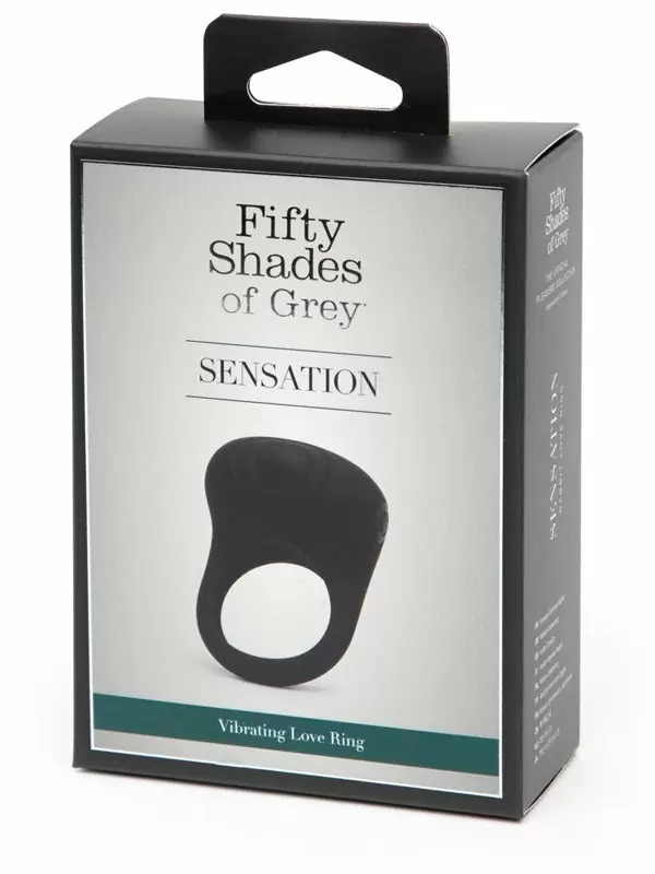 Эрекционное виброкольцо Fifty Shades of Grey Sensation, 20 режимов, диаметр 3,2 см, черный