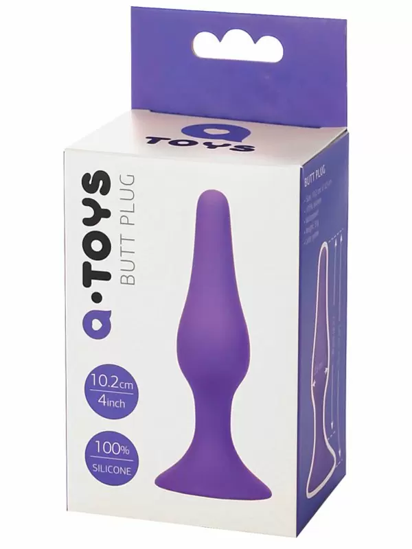 Анальная втулка TOYFA A-Toys 10,2 см – фиолетовый