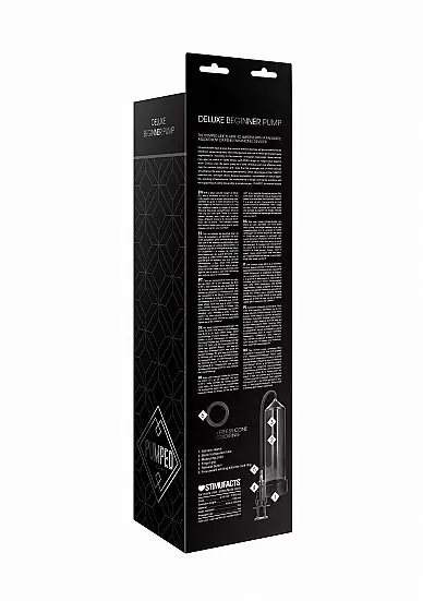 Ручная вакуумная помпа для мужчин с насосом в виде поршня Deluxe Beginner Pump