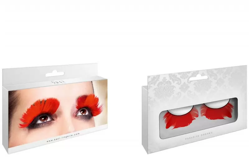 Ресницы перьевые Baci Артам – красный