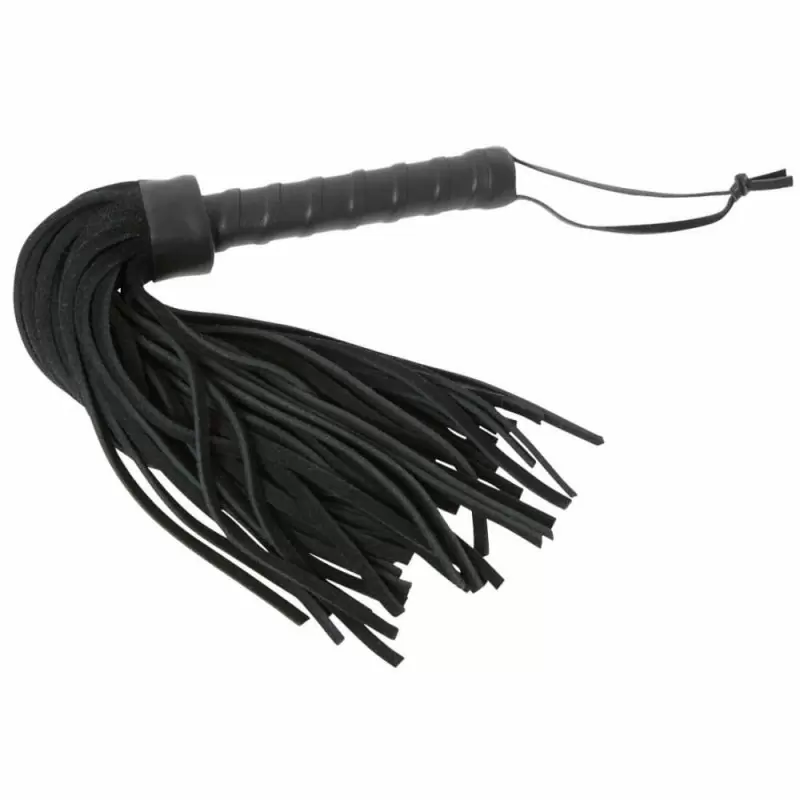 Плеть из велюровой кожи Zado Flogger - черный