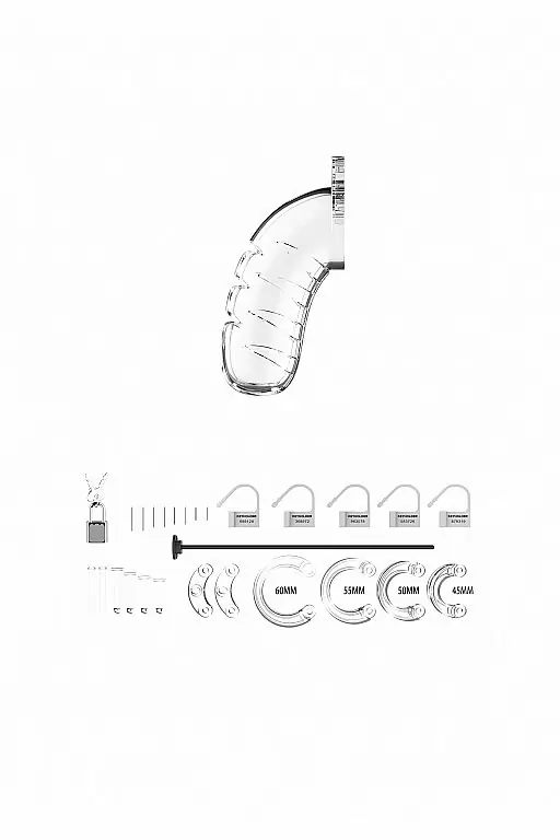 Мужской пояс верности со стимулятором уретры Cock Cage Model 16 Chastity 4.5