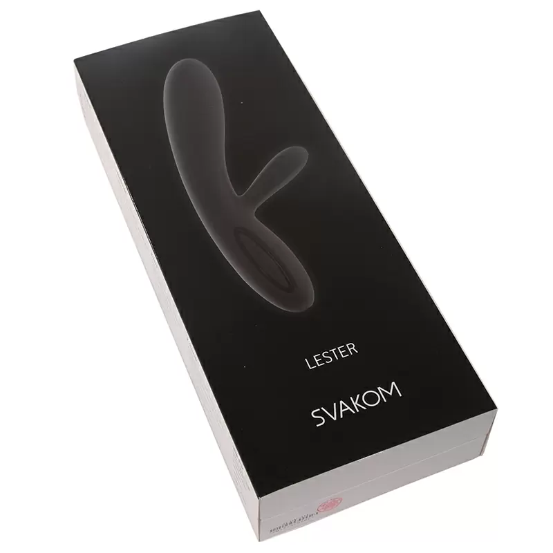 Вибромассажер Lester с функцией подогрева, интеллектуальный режим – черный