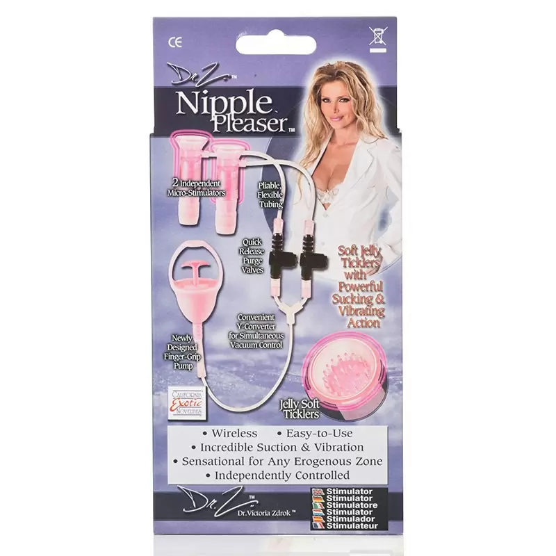 Вакуумный стимулятор для сосков Dr.Z – розовый