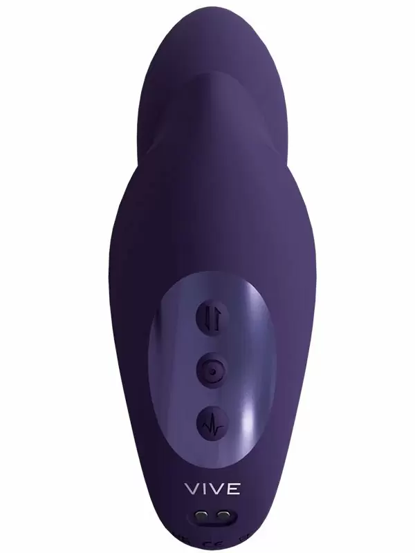 Вибратор Shots Toys Yuki, 10 скоростей, с массажными шариками, фиолетовый