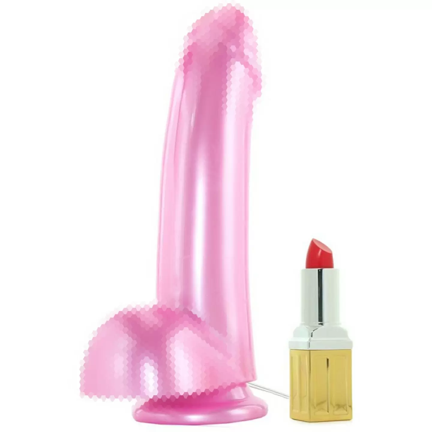 Вибратор Lollies Sugardaddy с присоской и выносным пультом - розовый