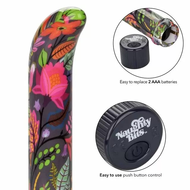 Компактный вибратор Naughty Bits Lil' Fucker, 10,75 см, силикон, разноцветный 