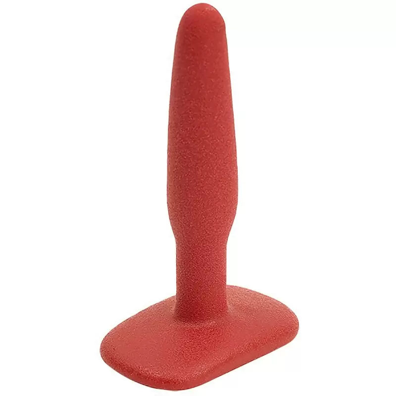 Тонкая малая анальная пробка Slim Small – красная	