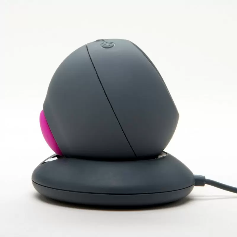 Водонепроницаемый магнитно-левитационный пульсатор Revel Body One – серый с фиолетовым