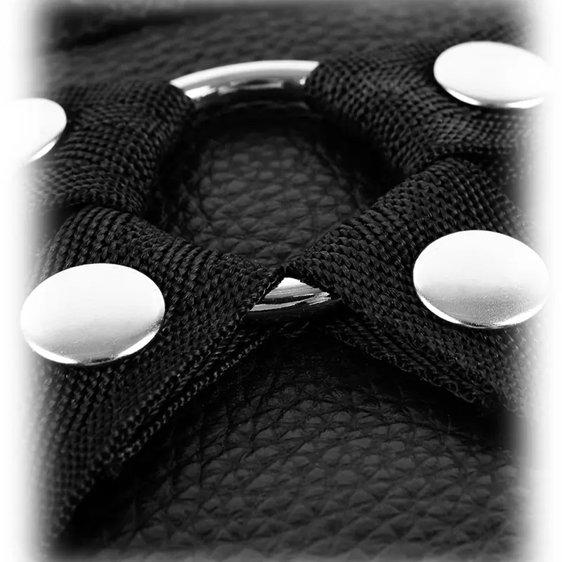 Страпон-трусики с вибрацией Leather Lover's Harness кожаные