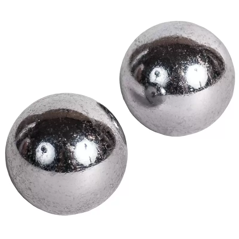 Вагинальные шарики Domino Metallic Balls металлические – серебристые