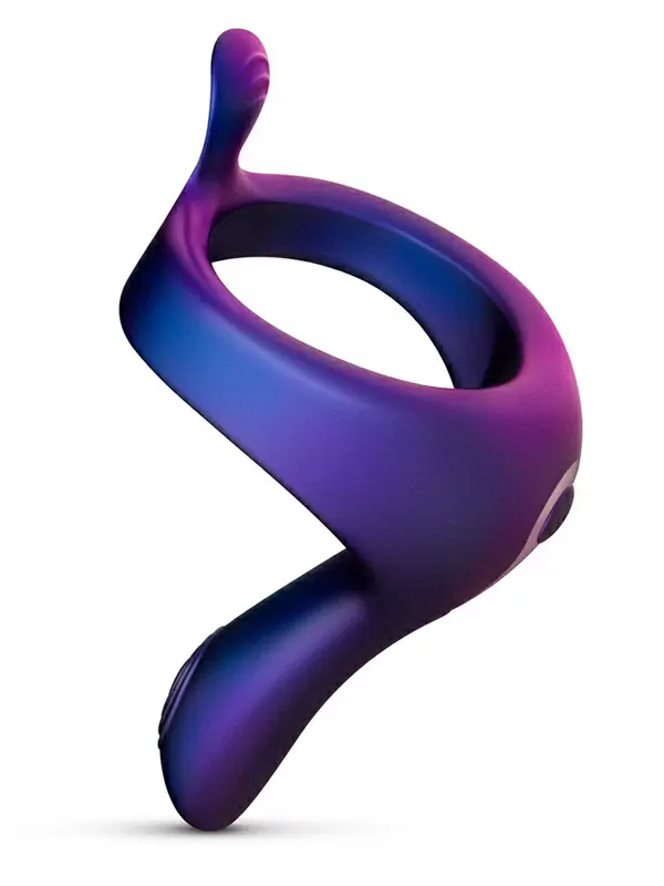 Универсальное эрекционное виброкольцо EDC Solar, 11,2 см, 6 режимов, силикон, фиолетовый