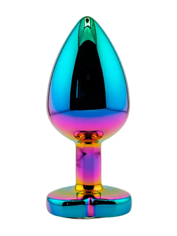 Анальная пробка с кристаллом в форме сердца, размер L, Kanikule