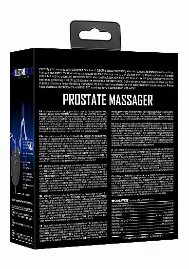Массажер простаты с электростимуляцией и пультом управления Prostate massager Shots Electroshock