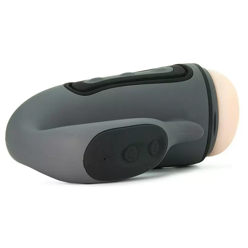 Мастурбатор анус Alpha Stroker 1 с вибрацией – серый