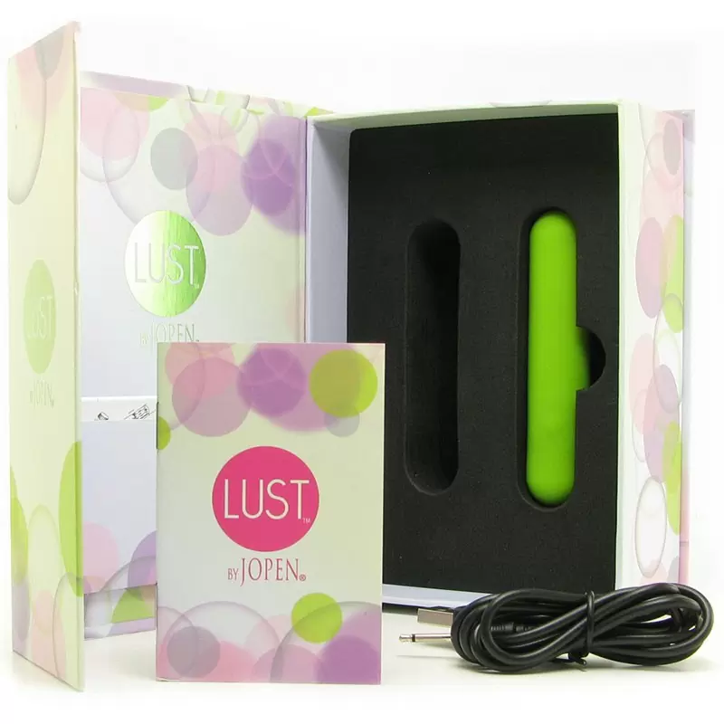 Перезаряжаемый мини-вибромассажер Lust by Jopen L3 – зеленый