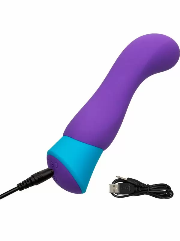 Яркий вибратор California Exotic Novelties Rave G-Vibe, для стимуляции зоны G, 12 режимов, 11 см, силикон