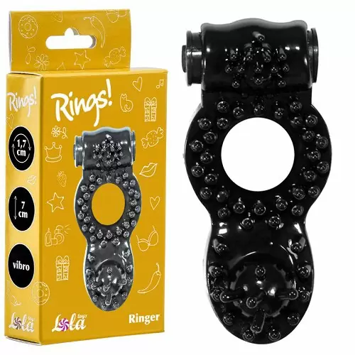 Эрекционное кольцо Rings Ringer black 0114-72Lola