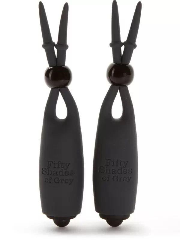 Вибростимуляторы для сосков Fifty Shades of Grey Sweet Torture, 10,7 см, силикон, черный