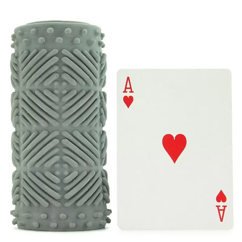 Мастурбатор Apollo Reversible Premium Masturbator Max двусторонний – серый