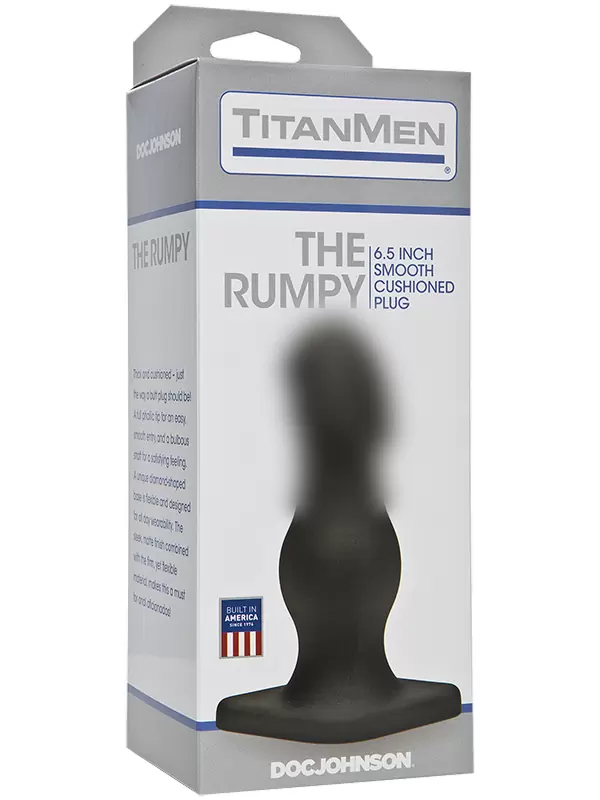 Анальная пробка TitanMen - The Rumpy с фаллическим кончиком – черный