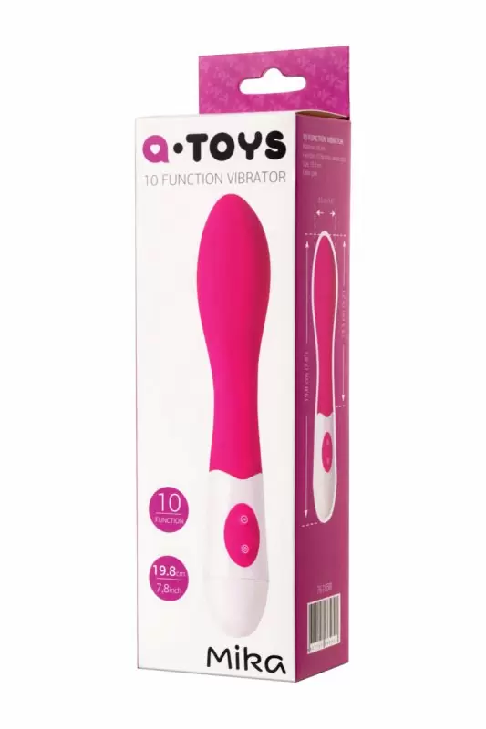 Нереалистичный вибратор TOYFA A-Toys Mika для стимуляции точки G – розовый