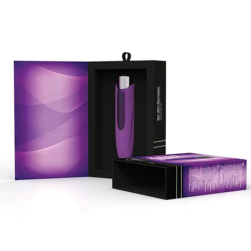 Дизайнерский мини массажер с насадкой Nyx - Lavender