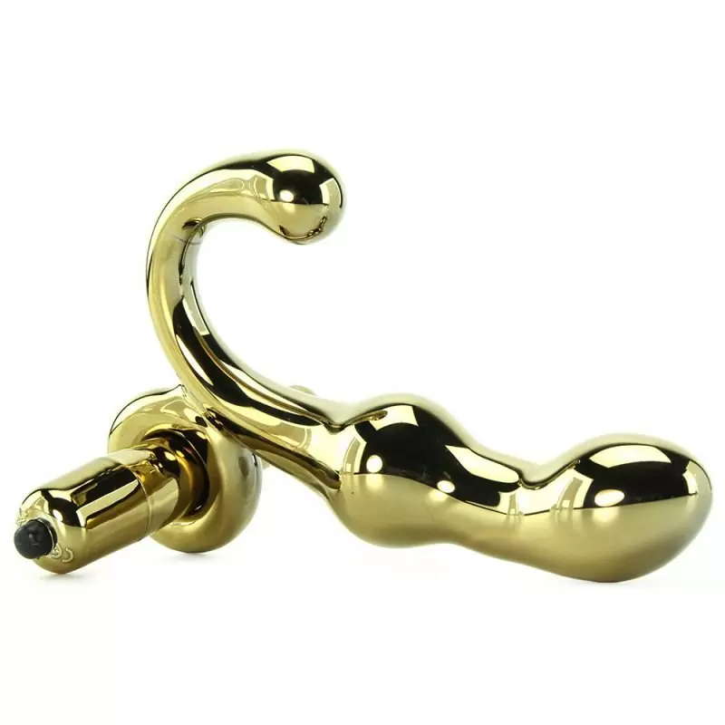 Анальный стимулятор Icicles Gold Edition G08 с вибрацией – золотой