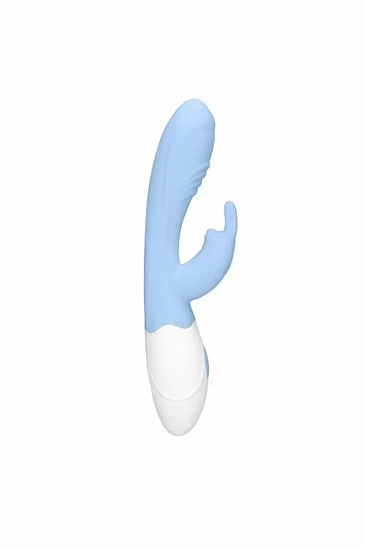 Перезаряжаемый вибратор кролик Juicy (голубой)